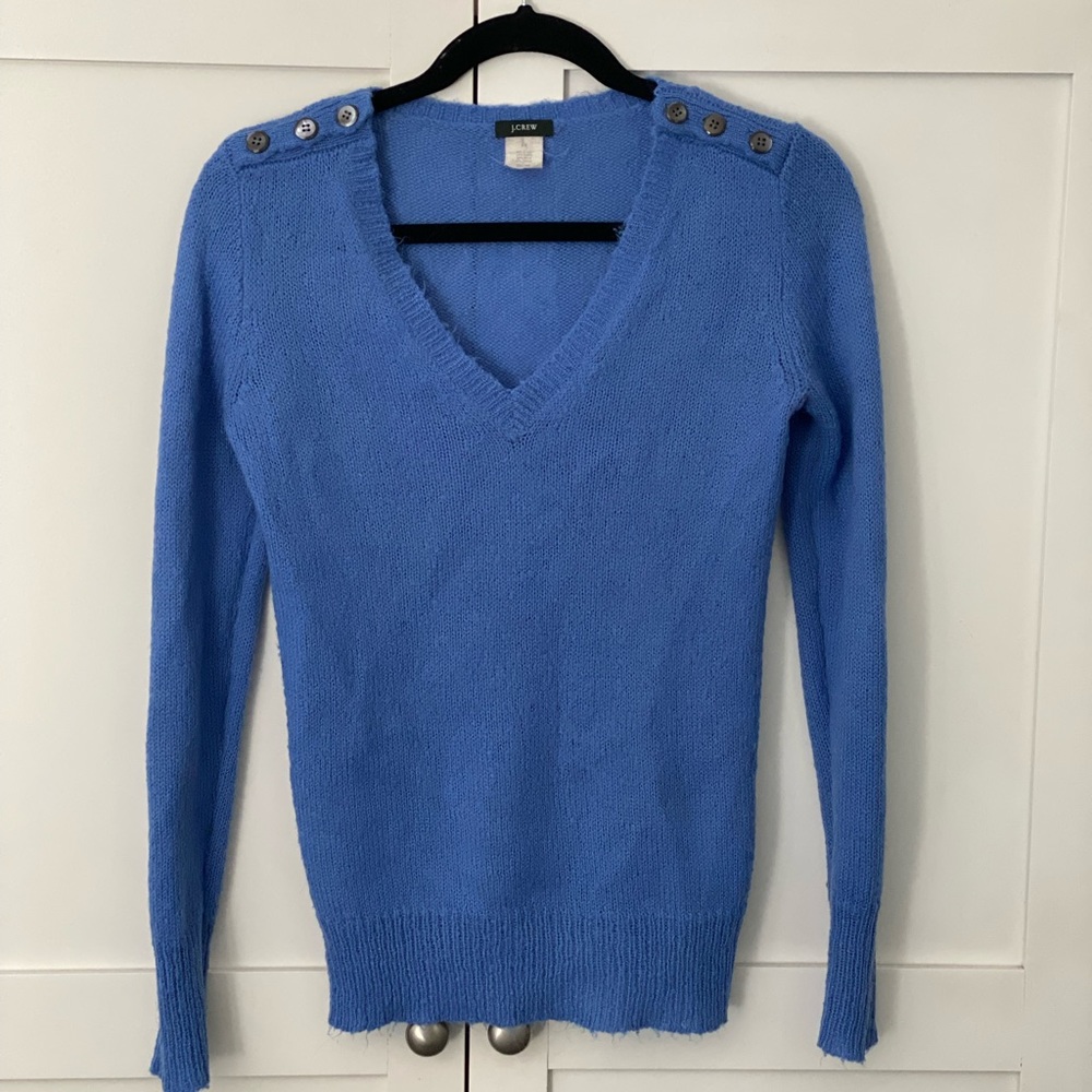 JCrew Mohair Blend V-Neck Sweater
